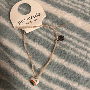 Pura Vida Kids Rainbow Heart Bracelet